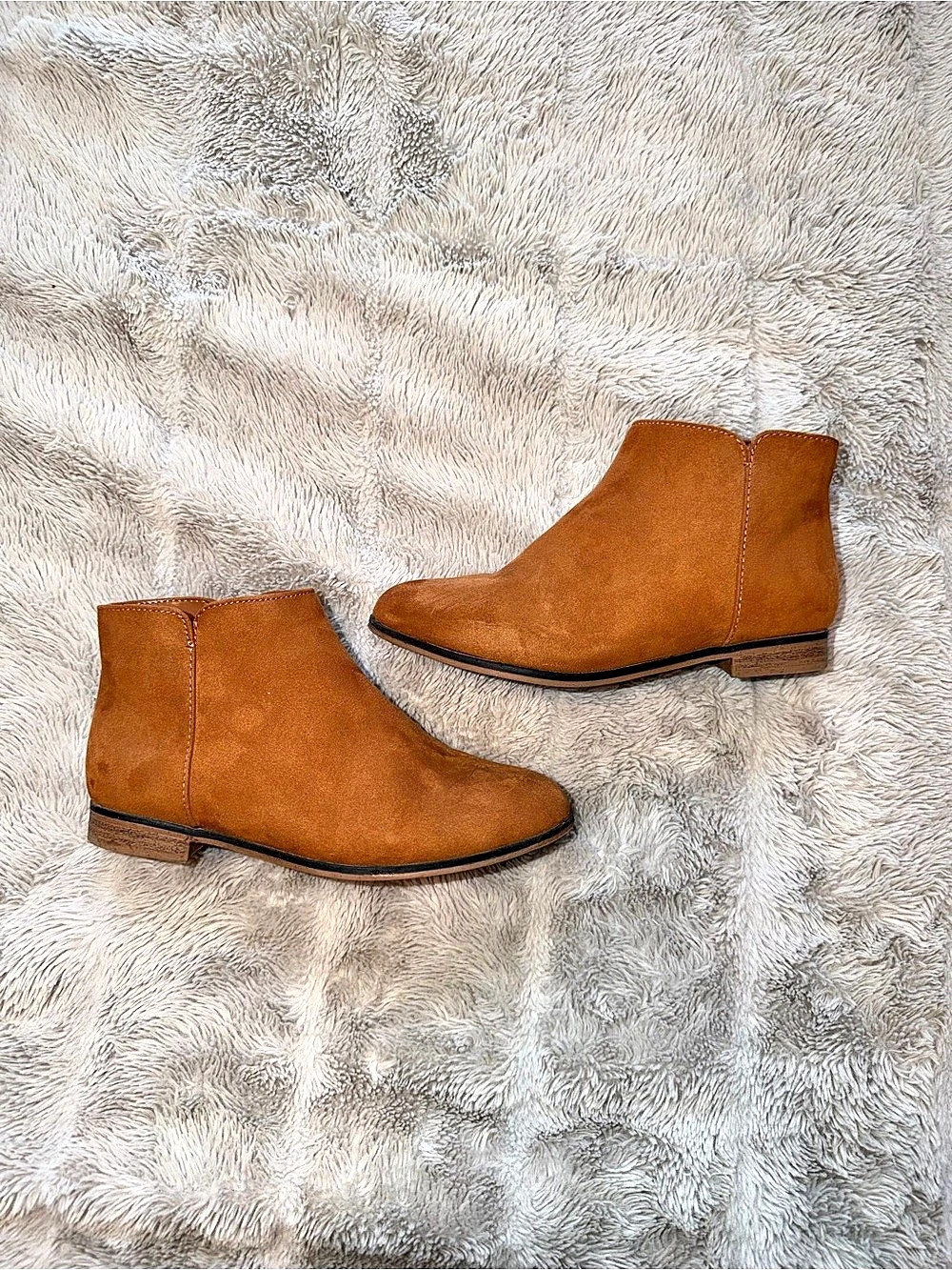 Cat & Jack Brown Side-Zip Ankle Boots